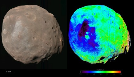Phobos seen with HiRISE