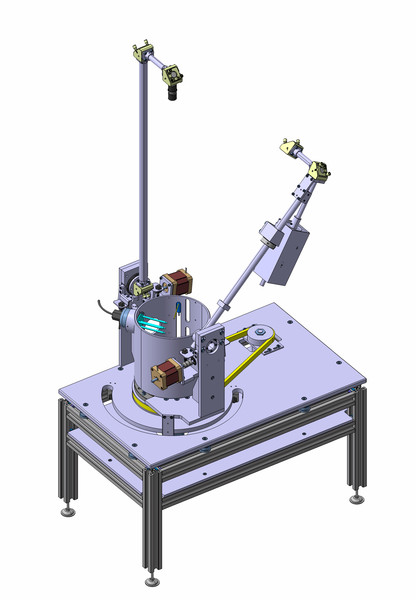 CAD drawing of the PHIRE-2 instrument.