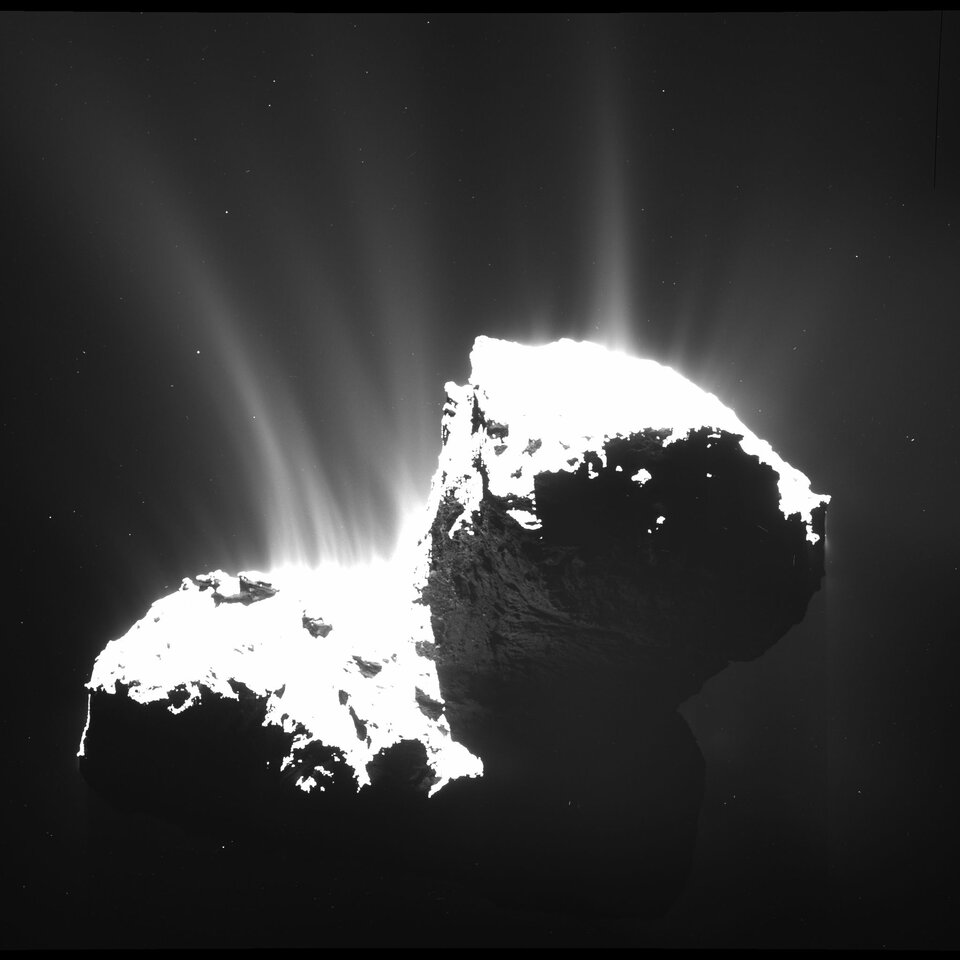 Picture of 67P/Churyumov–Gerasimenko, taken by the Rosetta spacecraft.